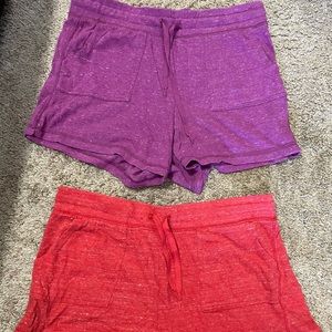 Two pairs of athletic shorts